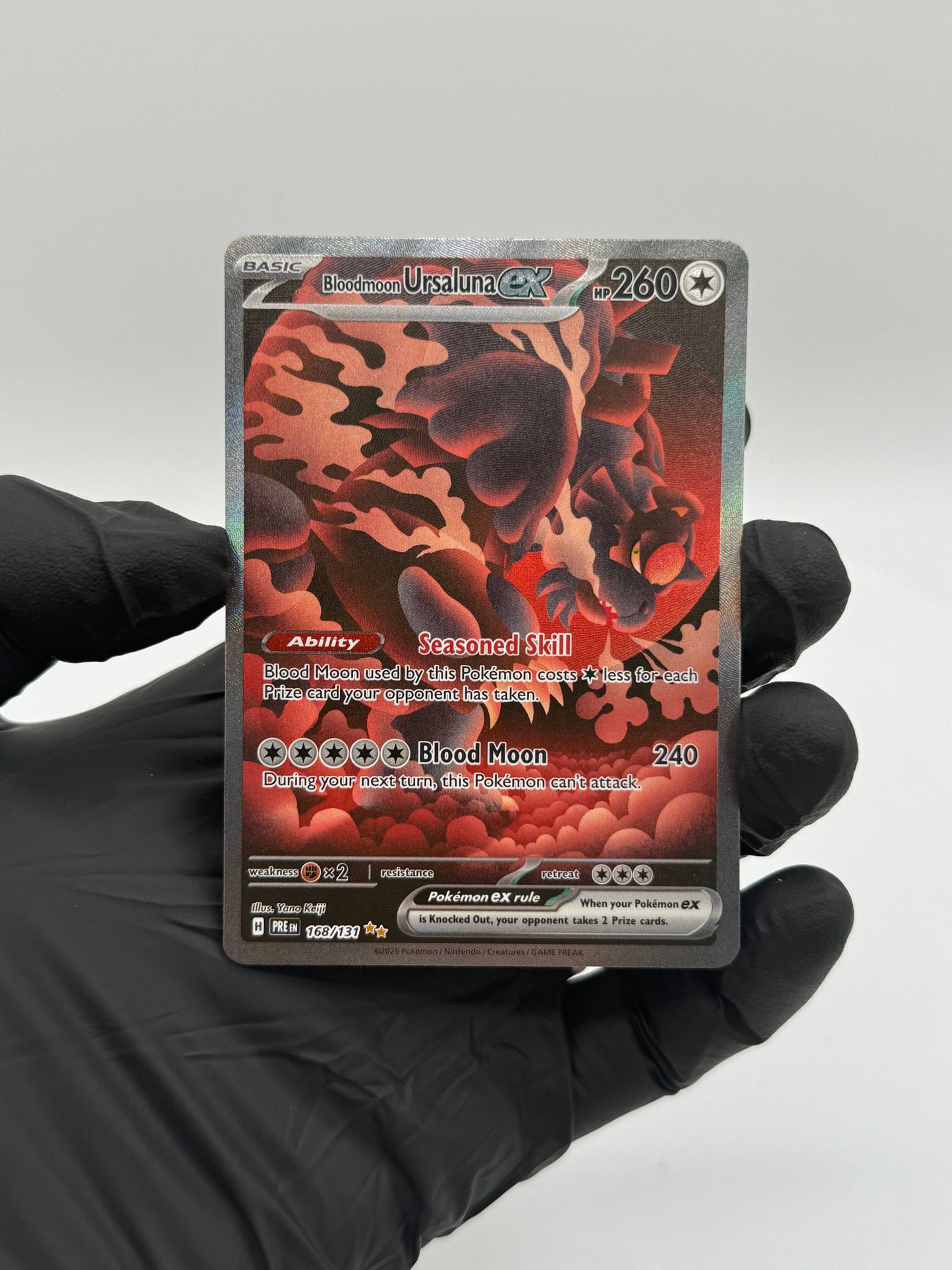 Prismatic Evolutions - Bloodmoon Ursaluna EX SiR 168/131