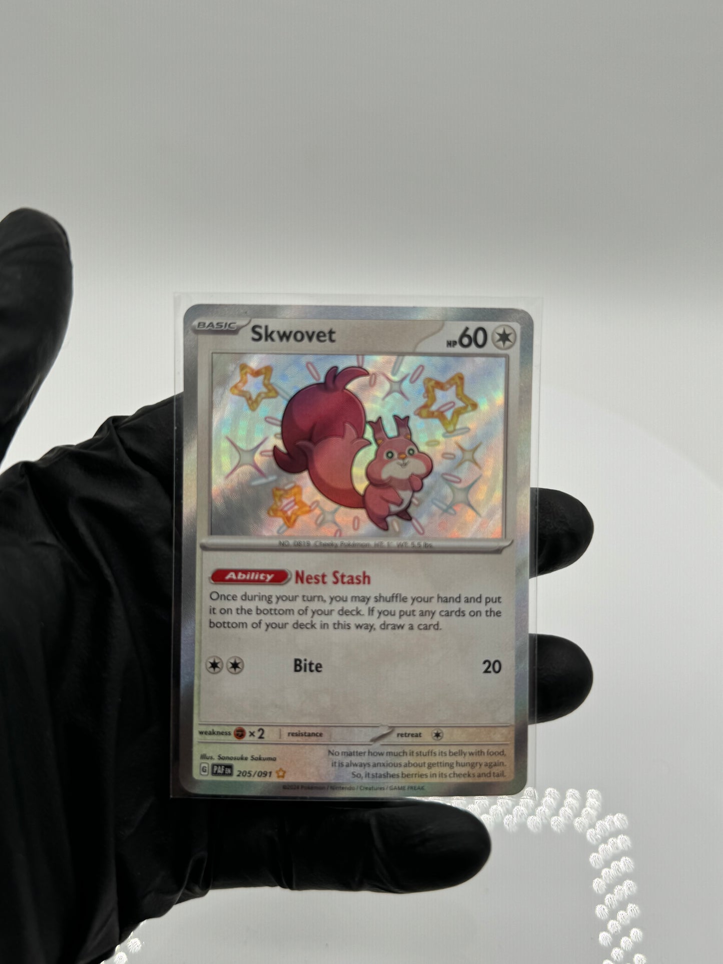 Pokémon Paldean Fates - Shiny Skwovet
